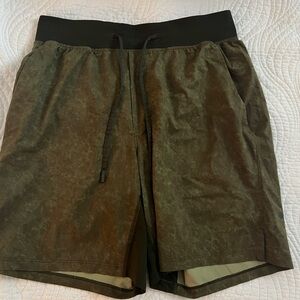 lululemon athletica Dark Olive Athletic Shorts